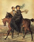 Karl Briullov Portait of Kirrill and Maria Naryshkin oil painting